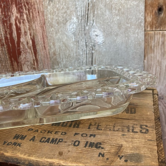 Vintage Glass Appetizer Tray - Picture 4 of 6